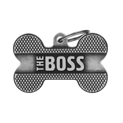 8051938214399 ماي فاميلي قلادة على شكل عظمة كبيرة جدا بوس فضي - الصورة 1