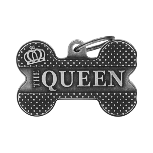 8051938214450 ماي فاميلي قلادة على شكل عظمة كبيرة جدا مكلة فضي - الصورة 1