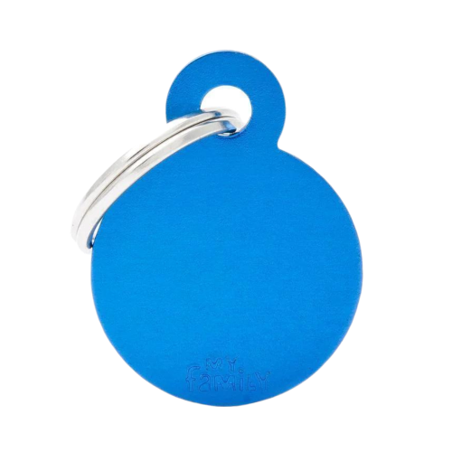 8055960251681 ماي فاميلي قلادة صغيرة دائرية من الألومنيوم ازرق - الصورة 1