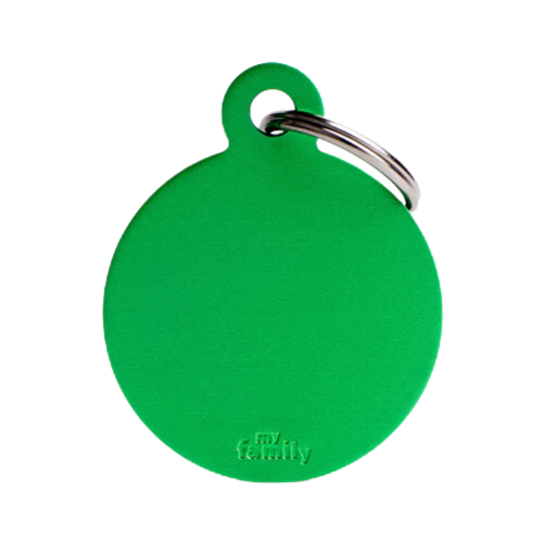 8055960251735 ماي فاميلي قلادة دائرية كبيرة من الألمنيوم ازرق - الصورة 1