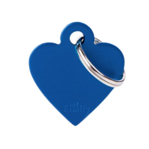 8055960251780 ماي فاميلي قلادة قلب صغير من الألومنيوم أزرق - الصورة 1
