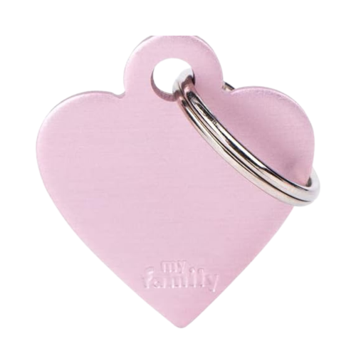 8055960251797 ماي فاميلي قلادة قلب صغير من الألومنيوم الوردي - الصورة 1