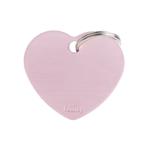 8055960251841 ماي فاميلي قلادة قلب كبير من الألومنيوم الوردي - الصورة 1