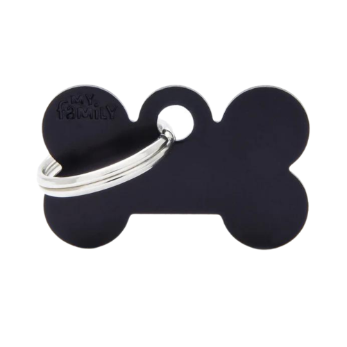 8055960254248 ماي فاميلي قلادة عظم كبير المونيوم اسود - الصورة 1