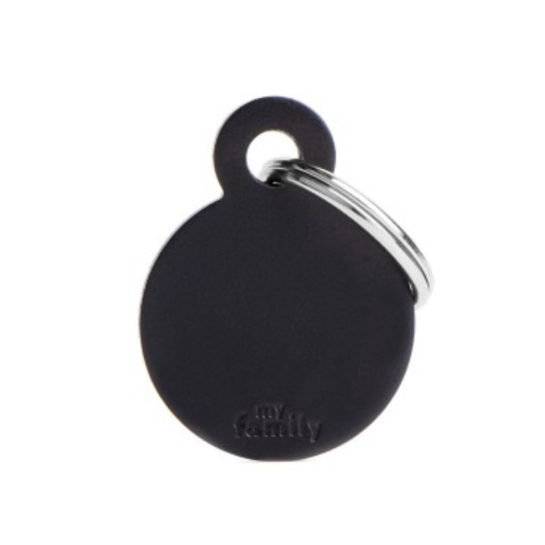 8055960254255 ماي فاميلي قلادة صغيرة دائرية من الألومنيوم أسود - الصورة 1