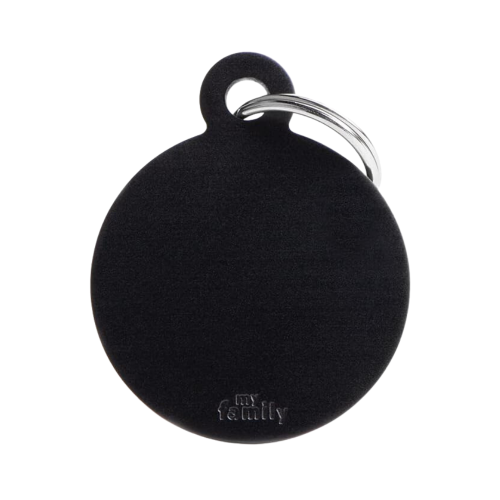 8055960254262 ماي فاميلي قلادة دائرية كبيرة من الألمنيوم أسود - الصورة 1