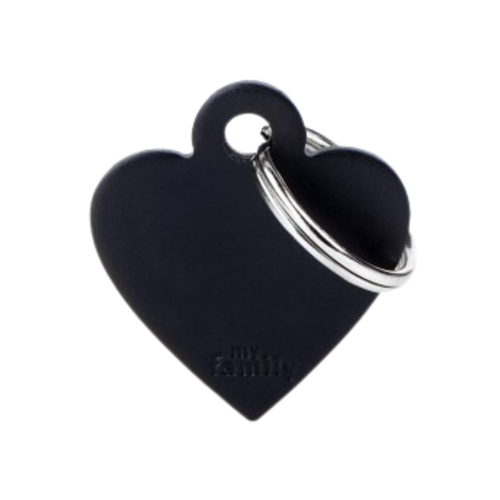 8055960254279 ماي فاميلي قلادة قلب صغير من الألومنيوم أسود - الصورة 1