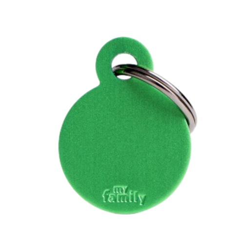 8055960254316 ماي فاميلي قلادة صغيرة دائرية من الألومنيوم أخضر - الصورة 1