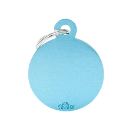 8055960258345 ماي فاميلي قلادة دائرية كبيرة من الألمنيوم الأزرق الفاتح - الصورة 1
