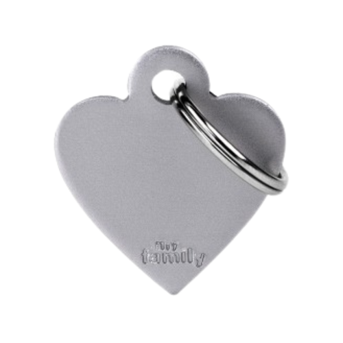 8055960258468 ماي فاميلي قلادة قلب صغير من الألومنيوم رمادي - الصورة 1