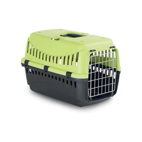 8058093271014 ام بي بيرغامو حامل قطط باب حديد كبير ليموني - الصورة 1