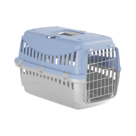 إم بي برغامو حامل تنقل باب معدني رمادي ازرق