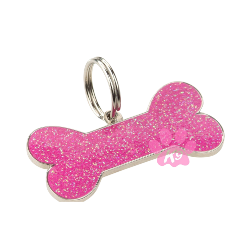 8058773271754 ماي فاميلي قلادة عظم كبير جدا لماع وردي - الصورة 1