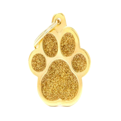 8058773272348 ماي فاميلي قلادة قدم كبير على شكل دائري اسود لماع - الصورة 1