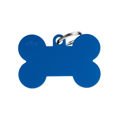 8058773273789 ماي فاميلي قلادة على شكل عظمة كبيرة جدا ازرق - الصورة 1