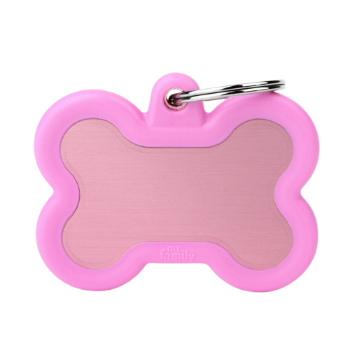 8058773274243 ماي فاميلي قلادة على شكل عظمة زهري اطار جلد - الصورة 1