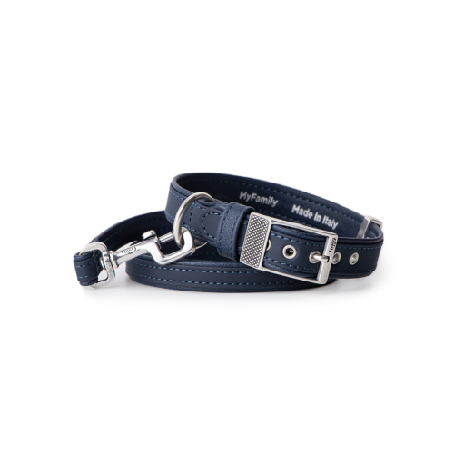 8058773277138 ماي فاميلي بلباو طوق جلد كحلي 35x1.6cm - الصورة 1