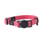 ماي فاميلي طوق لقلادات القطط من الجلد الإيطالي الأصلي مقاس 20-30 سم الوردي