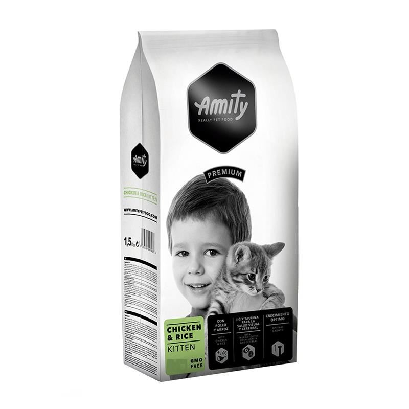 8436538947937 ايميتي بريميوم طعام جاف بالدجاج والأرز للقطط الصغيرة 1.5كغ - الصورة 1
