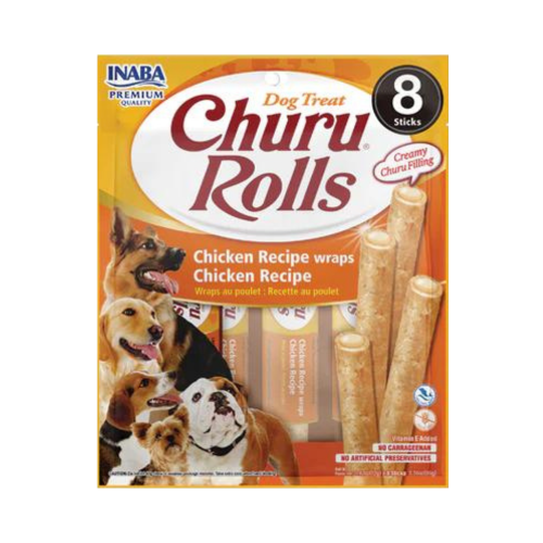 850006715572 اينابا مكافآت عصي دجاج رطبة مع هريسة دجاج 8×12غ - الصورة 1