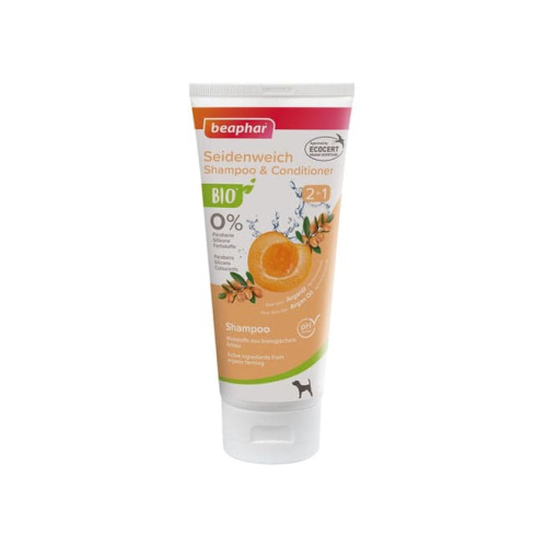 8711231177424 بيفار بايو شامبو وبلسم بالصبار مع الزيت الزيتون وبذر المشمش للكلاب 200مل - الصورة 1