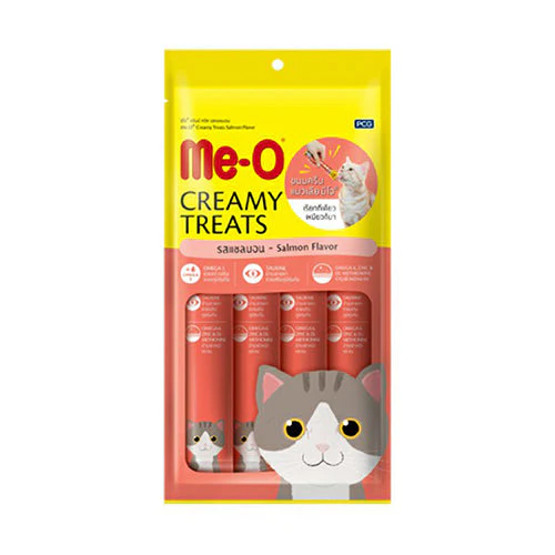 8850477013698 ميو مكافات قطط كريمية بطعم السالمون 4*15غ - الصورة 1