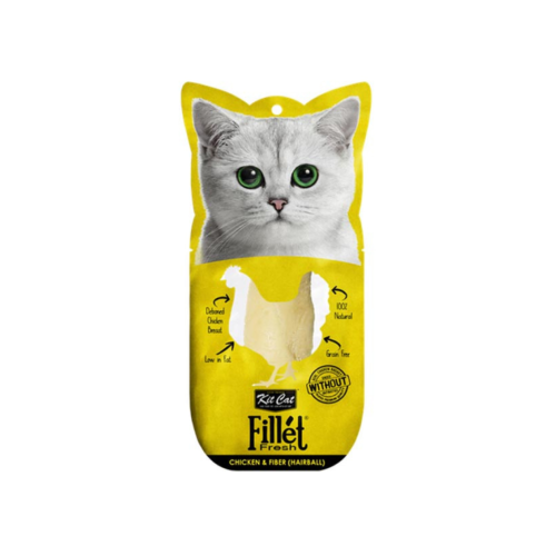 8852084172805 كت كات مكافآت الفيليه الطازج الدجاج والألياف لكرات الشعر 30غ - الصورة 1