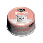 كت كات شرائح التونا البيضاء مع سمك السلمون و حليب الماعز 70غ كرتون (24 حبة)