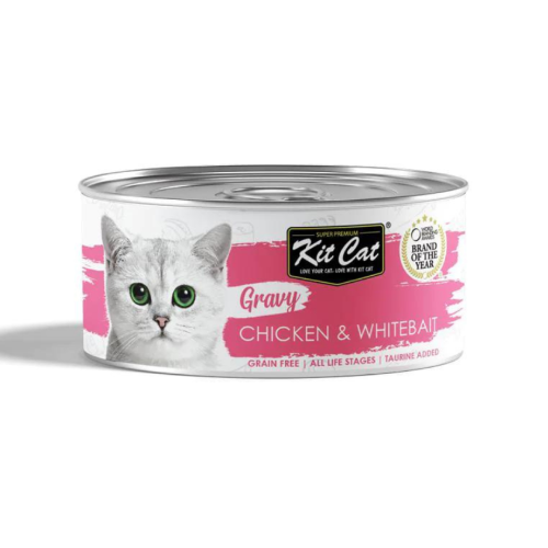 8858772603095 كت كات جرايفي معلبات دجاج وصغار السمك بالمرق 70غ - الصورة 1
