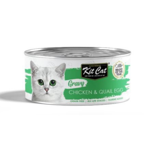 8858772603118BOX كت كات جرايفي معلبات دجاج وبيض السمان بالمرق 70غ كرتون (24 حبة) - الصورة 1