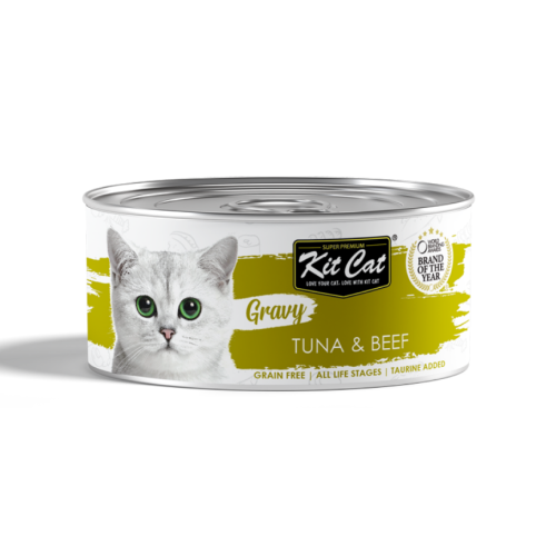 8858772603194 كت كات جرايفي معلبات تونا واللحم البقري بالمرق 70غ - الصورة 1