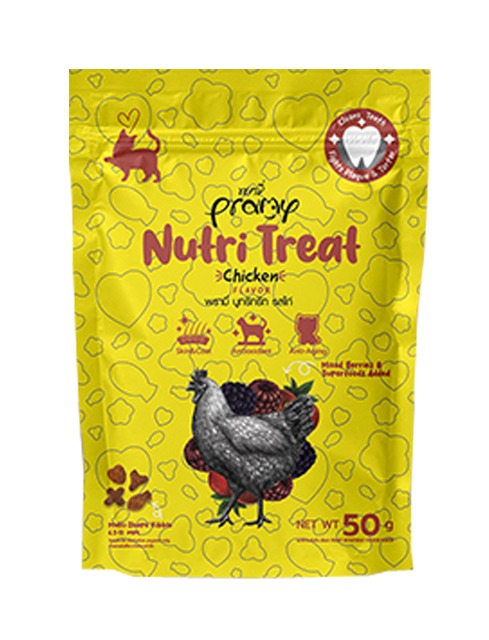 8859601042122 برامي اظرف مكافآت للقطط نكهة الدجاج 50غ - الصورة 1